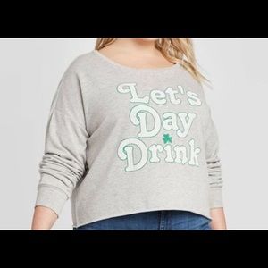 NWT Women’s St.Patricks Day Crop Sweatshirt